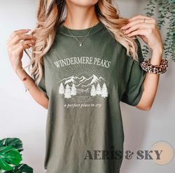 Windermere Peaks Shirt The Lakes Taylor Shirt, Folklore T Shirt, Folklore Merch, Concert Tee, TS Shirt, Comfort Colors S
