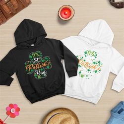 Lucky Sweatshirt, Shamrock Sweatshirt, St Patricks Day Sweater, Four L eaf Clover Sweater, Happy Saint Patricks Day, Iri