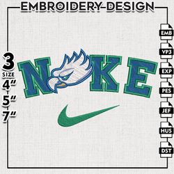 Nike Florida Gulf Coast Eagles Embroidery Designs, NCAA Embroidery Files, Florida Gulf Coast Machine Embroidery Files