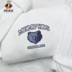 Memphis Grizzlies Embroidered Sweatshirt, NBA Embroidered Shirt, Memphis Grizzlies Embroidered Hoodie, Unisex T-Shirt