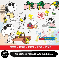 Woodstock Peanuts SVG Bundle 150 designs PNG, SVG, EPS, SVG