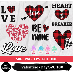 Valentines Day SVG 100 designs PNG, SVG, EPS, SVG