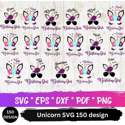 Unicorn SVG 150 designs PNG, SVG, EPS, SVG