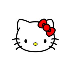 Hello Kitty SVG, PNG, JPG files. Digital download.
