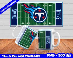 Titans Mug Design Png, Sublimate Mug Templates, Titans Mug Wrap, Sublimation Football Design PNG, Instant Download