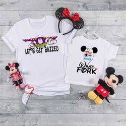 disney fun shirts, lets get buzzed, what the fork, disney funny tees, disney unisex shirts, epcot drink  dt195