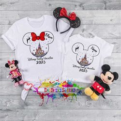 Disney matching shirts, Disney trip 2023, Disney family shirts with custom names, Disney kids' shirts, Disney family mat