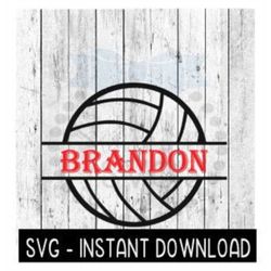 Volleyball Frame SVG, Sports Ball SVG, Volleyball SVG Files, Instant Download, Cricut Cut Files, Silhouette Cut Files, D