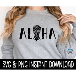 Aloha Upside Down Pineapple SVG, PNG, Swinger SvG, Swinger PNG, Instant Download, Cricut Cut Files, Silhouette Cut Files
