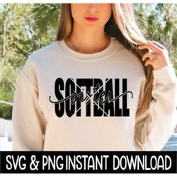 Softball Sister SVG, Softball Sister PNG, Wine Glass SvG, Softball Mom SVG, Instant Download, Cricut Cut Files, Silhouet