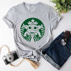 baby yoda shirt, coffee, baby yoda coffee shirt, star wars shirt, starbuck, coffee lover gift, coffee baby yoda, coffee