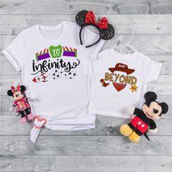 To infinity and Beyond, Toy Story Shirts, Andy Tees, Toy Story Land Tees, Disney Matching Shirts, Toy Story Birthday Par