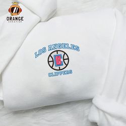 LA Clippers Embroidered Sweatshirt, NBA Embroidered Shirt, NBA LA Clippers Embroidered Hoodie, Unisex T-Shirt