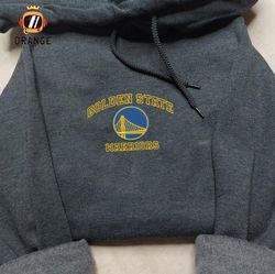Golden State Warriors Embroidered Sweatshirt, NBA Embroidered Shirt, NBA Warriors Embroidered Hoodie, Unisex T-Shirt