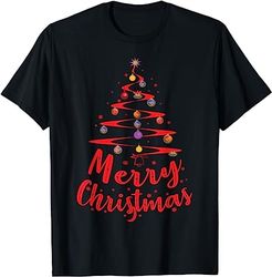 Merry christmas tree with lights Tis the season T-Shirt