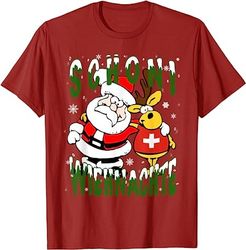 Switzerland Christmas T-shirt Swiss Merry X-mas Schweiz