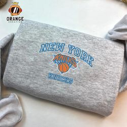 New York Knicks Embroidered Sweatshirt, NBA Embroidered Shirt, NBA Knicks Embroidered Hoodie, Unisex T-Shirt