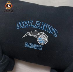 Orlando Magic Embroidered Sweatshirt, NBA Embroidered Shirt, NBA Orlando Magic Embroidered Hoodie, Unisex T-Shirt