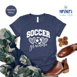 soccer grandma ball heart shirt, soccer mom shirt, soccer ball shirt, game day shirt, soccer mom, gift for grandma, spor