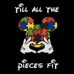 Mickey Face Autism Awareness Svg, Autism Puzzle Piece Logo Svg, Autism Awareness Svg File Cut Digital Download