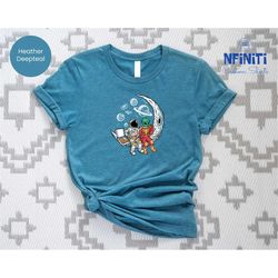 Spaceman Shirt, Alien T-Shirt, Astronaut T-Shirt, Pizza Shirt, Outer Space Shirt, Astronomy Shirts, Cosmonaut Shirt, Piz