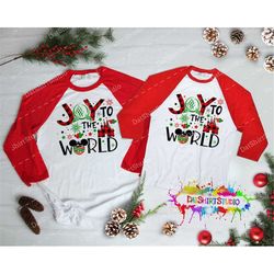 Disney Joy to the world, Epcot Christmas Shirt, Disney Holiday Shirt, Christmas Disney Trip, Disney Xmas Raglan, Disney
