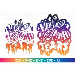 Halloween Potion Labels SVG Mermaid Tears magic potion bottles color print cut file Cricut Silhouette Download vector pn