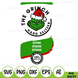The Grinch Claw Svg- Hard Seltzer PNG File With Nutrition Label Svg