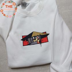 Itachi Embroidered Sweatshirt, Naruto Anime Embroidered Sweatshirt, Custom Anime Embroidered Crewneck, Anime Embroidered