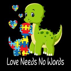 Love Need No Words Autism Awareness Svg, Autism Puzzle Piece Logo Svg, Autism Awareness Svg File Cut Digital Download