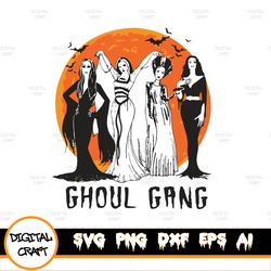 Witches Ghoul Gang png, Ghoul Gang Halloween Witches Horror Movie SVG, Witches SVG, Halloween SVG