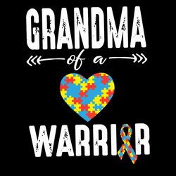 Grandma Warrior Autism Awareness Svg, Autism Puzzle Piece Logo Svg, Autism Awareness Svg File Cut Digital Download