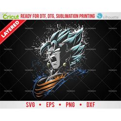 Anime Layered SVG, Anime Vector, Anime png, Anime Clipart, Ready for (DTG) Direct to Garment, (DTF) Direct to Film, Subl