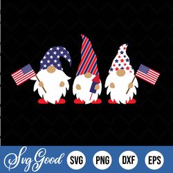 Patriotic Gnomes SVG 4th Of July Svg Independence Day Svg American Flag Svg Love Usa Svg Silhouette Cut Files Stars And