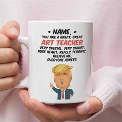 Personalized Gift For Art Teacher, Art Teacher Trump Funny Gift, Art Teacher Birthday Gift, Art Teacher Gift, Art Teache