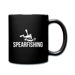 Spearfishing Gift, Spearfishing Mug, Fisherman Gift, Black Mug, Fishing Gift, Hobby Mug, Coffee Mug, Chicken Mug, Diving