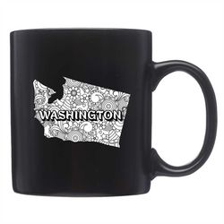 Cute Washington Mug, Cute Washington Gift, Washington State, Gift For Washington, Washington Gifts, Seattle Mug, WA Mug,