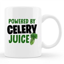 Celery Mug, Celery Gift, Vegan Mug, Celery Lover Gift, Cleansing Mug, Juicing Mug, Green Juice Mug, Vegetable Mug, Celer