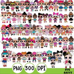 Baby Doll Bundle Bundle dolls Svg, Beautiful Doll Png, clipart set vector, New Doll Svg,Jpg,Pngc SvgPngJpg Clipart