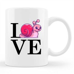 Cute Snail Mug, Cute Snail Gift, Gift For Snail Lover, Funny Snail Mug, Snail Lover Gift, Pet Snail Mug, Snail Mugs, Fun