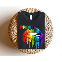 Rainbow Lips Shirt, Rainbow Pride Lips Shirt, LGBT Lips Shirt, LGBTQ Lips Shirt, Pride Shirt, Colorful Lips Shirt, Cool