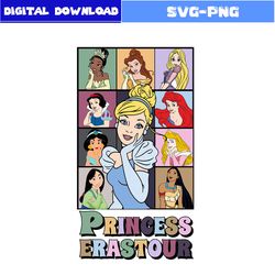 The Eras Tour Svg, Princess Eras Tour Svg, Retro Svg, Princess Svg, Disney Princess Svg, Disney Svg, Png Digital File