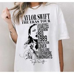 Vintage Taylor Swift Album Shirt, Swiftie Shirt, TS Eras Tour Shirt, Taylor Swift Albums Shirt, Shirt For Fan, Gifts Ide