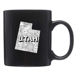 Cute Utah Mug, Cute Utah Gift, Utah Coffee, Utah Souvenir, Utah Mugs, Utah Gifts, Utah State,, UT Mug, UT Gift, Utah Sta