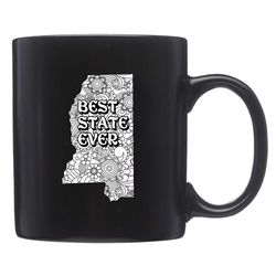 Mississippi Mug, Mississippi Gift, MS Mug, MS Gift, Mississippi State, Mississippi Cups, Mississippi Map, Home State Mug