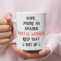 Personalized Gift For Postal Worker, Postal Worker Gift, Postal Worker Mug, Gift For Postal Worker, Funny Personalized P