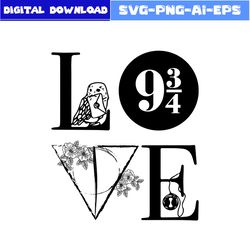 Love Svg, Magic School Svg, Harry Potter Svg, Hogwarts Svg, Magic Wizard Svg, Png Eps Digital File