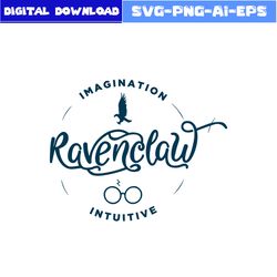 Imagination Ravenclau Intuitive Svg, Harry Potter Svg, Hogwarts Svg, Png Dxf Eps File