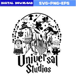 Universal Studios Sticker Png ,Universal Pictures Minion Svg, Universal Studios 2023 Svg, Disney Svg, Png Eps File
