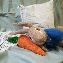 Knitting  Patterns  Toys Peter Rabbit, Free Toy Knitting Pattern for Kids Downloadable PDF, English